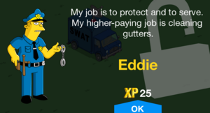 My job is to protect and to serve. My higher-paying job is cleaning gutters.