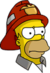 Fireman Homer - Annoyed