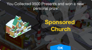 Tapped Out Sponsored Church prize unlock.png