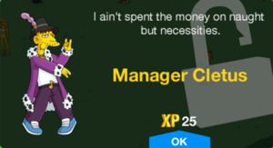 Manager Cletus Unlock.png