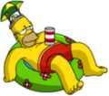 Tapped Out Homer Lounge in the Pool.png