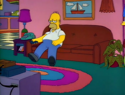 Homer watching Davey and Goliath.png
