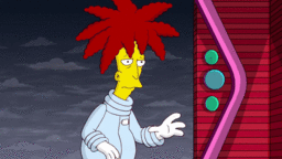 The Simpsons Game-Sideshow Bob Steps On A Rake.gif