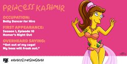 Princess Kashmir - Wikisimpsons, the Simpsons Wiki