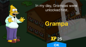 In my day, Grampa were unlocked first.
