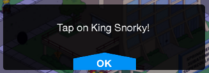 Tapped Snorky Message.png