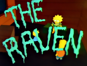 bart simpson edgar allan poe the raven
