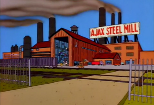 Ajax Steel Mill - Wikisimpsons, the Simpsons Wiki