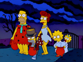 Simpsons dressed up for Halloween at Burns Manor.png