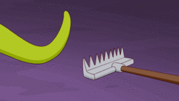 The Simpsons Game-Kang Steps On A Rake.gif