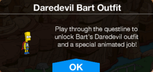 Daredevil Bart Outfit Message.png