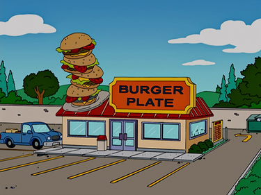 Burger Plate - Wikisimpsons, the Simpsons Wiki