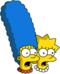 Tapped Out Marge and Lisa Shocked Icon.png