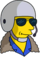 Itchy & Scratchy Land helicopter pilot