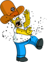Tapped Out Camera Hat Homer Get Chased by Bees.png