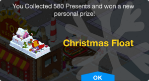 Tapped Out Christmas Float unlock.png