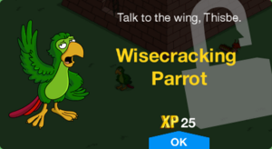 Wisecracking Parrot Unlock.png