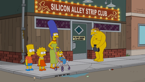 Silicon Alley Strip Club - Wikisimpsons, the Simpsons Wiki