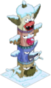 Tapped Out Krusty Themed Totem Pole snow.png