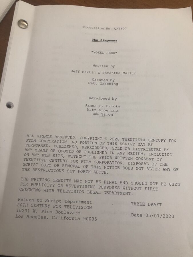 File:QABF07 Script.jpg - Wikisimpsons, the Simpsons Wiki