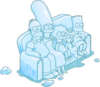 Tapped Out Ice Sculpture Couch Gag Scene.png