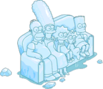 Tapped Out Ice Sculpture Couch Gag Scene.png