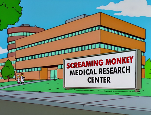 screaming monkey medical research center