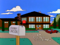 Johnny Carson's house - Wikisimpsons, the Simpsons Wiki