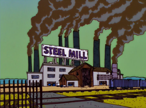 Steel Mill - Wikisimpsons, the Simpsons Wiki