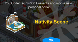Tapped Out Nativity Scene prize unlock.png