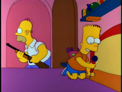 Superstar Celebrity Mic - Bart Pranks Homer.png