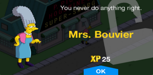 Tapped Out Mrs. Bouvier unlock.png