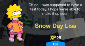 Oh no. I was supposed to have a test today. I hope we're able to make it up soon.