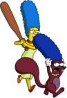 Tapped Out Disapproving Squirrel Get Chased Away by Marge.png