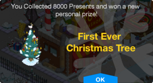 Tapped Out First Ever Christmas Tree prize unlock.png