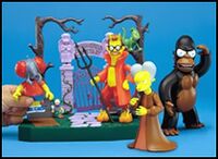 Burns Bart Homer Action Figure for sale online Playmates Toys Springfield Cemetery Treehouse of Horror Ned