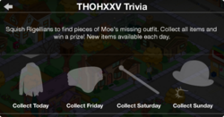 TO THOH XXV episode tie-in collection menu at launch.png