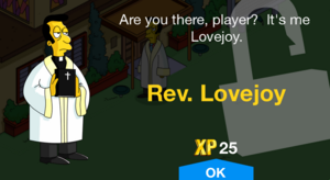 Are you there, player? It's me Lovejoy.