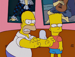 Arlequin accoude (Treehouse of Horror XIV).png