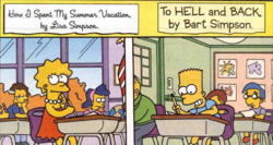 How I Spent My Summer Vacation by Lisa Simpson To HELL And Back by Bart Simpson.png