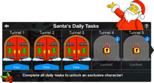 Tapped Out Santa's Tasks menu.png
