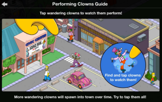 Performing clowns guide.