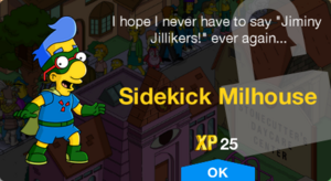 Tapped Out Sidekick Milhouse Unlock.png