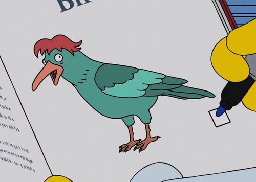 The Haw Haw Bird - Wikisimpsons, the Simpsons Wiki