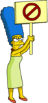 Tapped Out Marge Protest Something.png