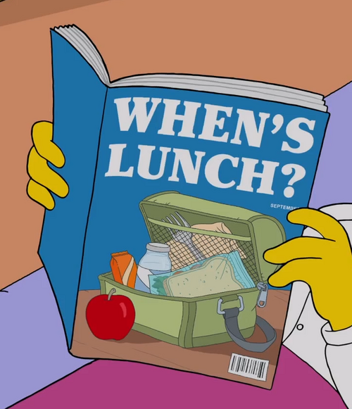 When's Lunch? - Wikisimpsons, the Simpsons Wiki