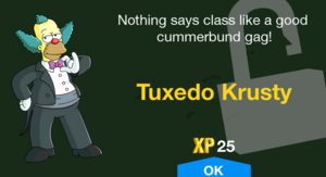 Nothing says class like a good cummerbund gag!