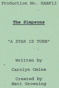 A Star Is Torn - Wikisimpsons, the Simpsons Wiki