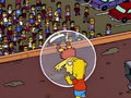 Bart Rolling Lisa in Bubble.png