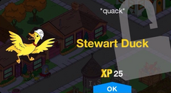 Tapped Out Stewart Duck Unlock.png